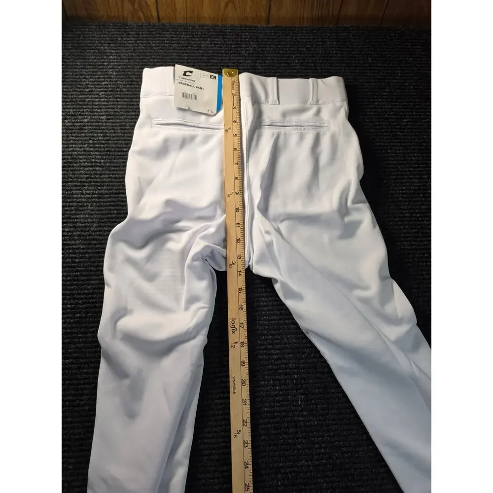 Champro Youth XL White Baseball Pants NWT Open Btm
